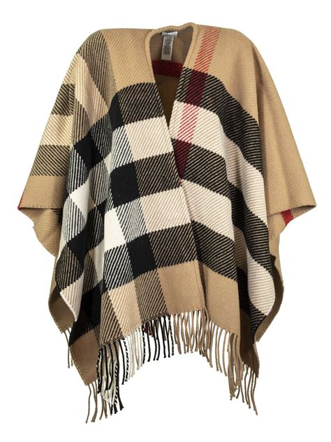 burberry heritage wool cape|Burberry check wool cashmere cape.